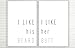 I Like His Beard I Like Her Butt Wall Decor (11x17 inch Unframed Prints, Farmhouse Decor, Butt Beard Sign Set, Great Gift, Typography Art Set of 2, Minimalist Wall Art)