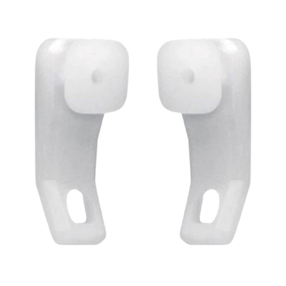 Integra White Plastic Curtain Track Glider Hooks – Sliders for Window or Shower Rails (Pack of 20)