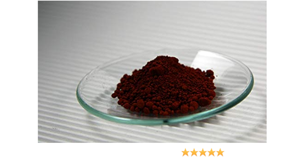 [250 g-5000 g] óxido de hierro rojo, muy fino (óxido de hierro para laboratorio, taller, colorantes, pigmento).