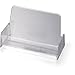 Officemate Broad Base Business Card Holder, 1.9 x 3.9 x 2.4, Clear (97832)