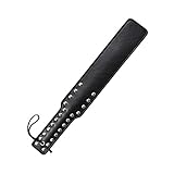 Venesun Studded Faux Leather Paddles, 37.5cm Total Length, Black