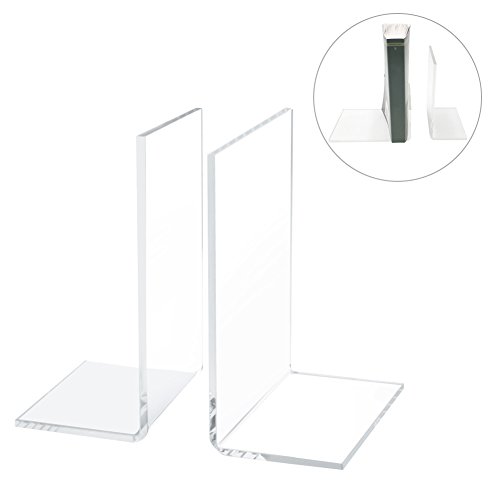 Xiaoyu clear plastic bookends (2pack)