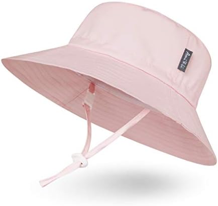 Amili Tots ベビー キッズ 赤ちゃん 帽子 女の子 日よけ サンハット 調節紐付き Upf50 つば広 子供 男の子 に適用ガールズ ボーイズ 海遊び 外出 旅