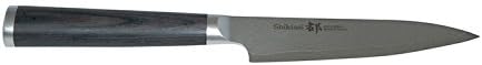 Miyako Japanese 33 Layers Damascus Steel Utility Knife, 4.3-in /11-cm With Wooden Handle
