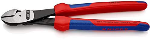 Knipex Kraft-Seitenschneider schwarz atramentiert, mit Mehrkomponenten-Hüllen 250 mm 74 02 250
