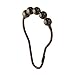 iDesign Steel Roller Shower Curtain Rings/Hooks - Bronze, Set of 12