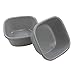 Begale 16 Quart Gray Wash Basin for Kitchen, Bathroom and Laundry Room, Set of 2