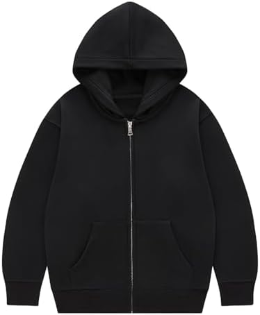 YUNZSXJY Womens Men Zip Up Grunge Hoodie Cross Print Jacket