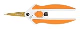 Fiskars 190520-1001 Titanium Micro-Tip Easy Action Scissors, 5 Inch, Orange