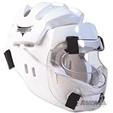 ProForce Thunder Full Headgear w/ Face Shield - White - Large