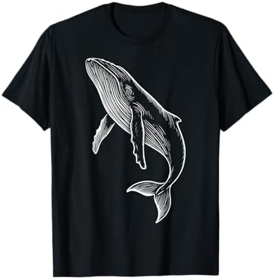 Amazon.com: Minimalist Humpback Whale Breach Whale Watching T