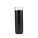 Black 7 Day Unscented 1 Color Candle in Glass