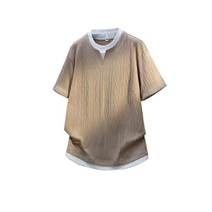 [wolass] Tシャツ メンズ 半袖 クルーネック カジュアル ゆったり通気性 涼しい 快適 軽い シンプル かっこいい Tシャツ