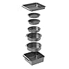 MasterClass Smart Space Bakeware Set 7-Piece Non Stick and Stackable with 1 x Roasting Tin, 2 x Round Cake Tins, 1 x…