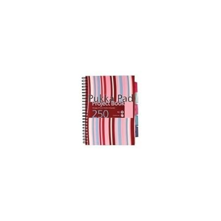 Pukka Pads Notizblock, 3 Stück, A4, spiralgebunden, Pink/Blau
