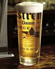 Estrella Damm Pint Glass CE 20OZ / 568ML: Amazon.co.uk: Kitchen & Home
