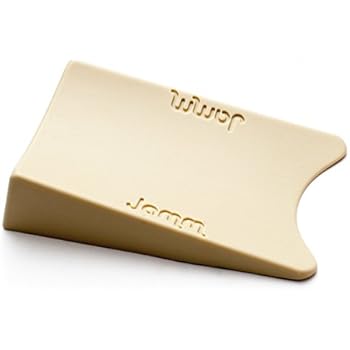 Top Rated Jamm Doorstop. Outperforms Other Door Stops and Decorative Door Wedges. Patented Design Holds Doors in Both Directions. Non Rubber Hardware Door Stopper (Size 1) (1 Pack, Honey Beige)