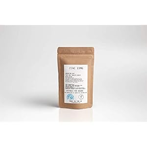 Zinc Tablets – 15 mg, 60 Vegetarian Supplements – Immune System Supplement