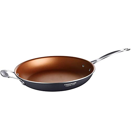 COOKSMARK 12Inch Copper Pan Nonstick Induction Frying Pan with