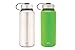 Simple Modern 32oz Summit Water Bottle 2 Pack - Two Vacuum Insulated Stainless Steel Wide Mouth Hydro Travel Mugs - Powder Coated Double-Walled Flask - Candy Apple Green/Stainless Steel