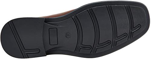 VEPOSE Men's Slip on Dress Shoes Formal Square Toe Loafer Oxfords(9,Loafers-Brown)