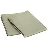 1000 Thread Count Premium Egyptian Cotton, Single Ply, King 2-Piece Pillowcase Set, Solid, Sage