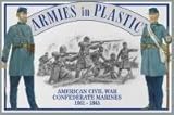 American Civil War 1861-1865 Confederate Marines (20) 1/32 Armies in Plastic