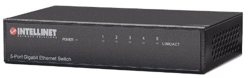 Intellinet IEEE 802.3, 802.3ab, 802.3u, 802.3x 5-Port Gigabit Ethernet Switch (Metal) (530378)