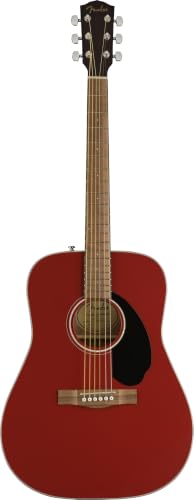Fender CD-60 Dreadnought Akustikgitarre, Fichtendecke, Kirschrot