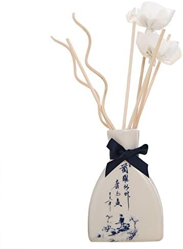 Libison Aroma Reed Diffuser Set with Natural Sticks, Oil Diffusers for Bedroom Living Room Office Aromatherapy Gift Idea & Stress Relief Ceramic Bottle and Scented 30ML (C)