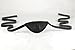 Leather Eyepatch. Slight Convex Eye Patch (Right Eye, Black)