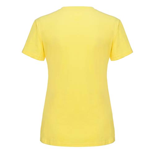 image for Emimarol Women Short Sleeve T-Shirt Fashion Plus Size O-Neck Letter Pr