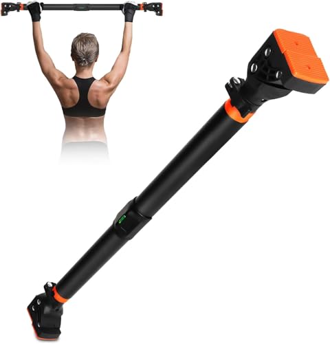 Klimmzugstange für Türrahmen ohne Schrauben mit innovativer Gewindesperre für sicheren Halt – 95-120cm Pull Up Bar mit Tragfähigkeit für bis zu 200 kg