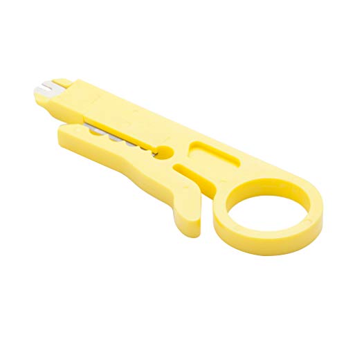 Punch Down Tool with 110 Blade & extra Wire Stripper, Multi-function Hook Tool, for cat6a/cat6/cat5e/cat5 Network Cable