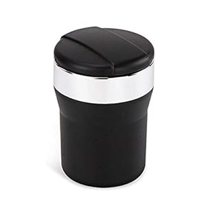 LSGGTIM Auto-asbak, geurremmend, met blauw ledlicht, sigarettenbekers, dubbele gaten, zonder rook, zelfdovend, type…