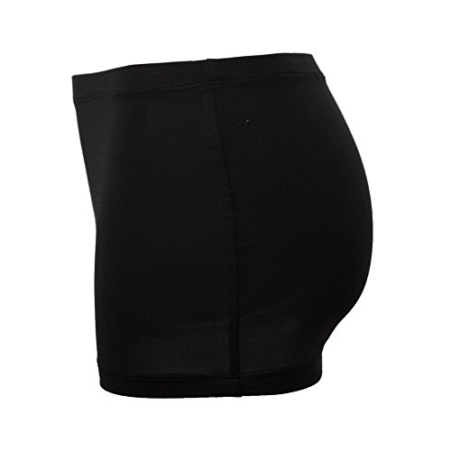 YOUMU Women Elastic Bandage Bodycon Mini Skirt Micro Mini Booty Erotic Low Waist Clubwear Nightclub Sexy Wear (L, Black)