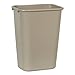 Rubbermaid Commercial Products Deskside Wastebasket/Trash Can, 10.25-Gallon/41-Quart, Beige, Plastic, Garbage Can for Home/Office, Fits Under Desk/Sink/Cabinet