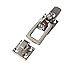 Orgrimmar 316 Stainless Steel Lockable Latch Marine Boat Door Lock Latch Anti-Rattle Fastener Clamp