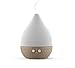 Teo Beech Wood Ceramic Aroma Essential Oil Diffuser, Scent and Fragrance Aromatherapy Humidifier - Handmade Ceramic, Modern Design, Timer, Independent LED Light, Long Cord, Silent Fan