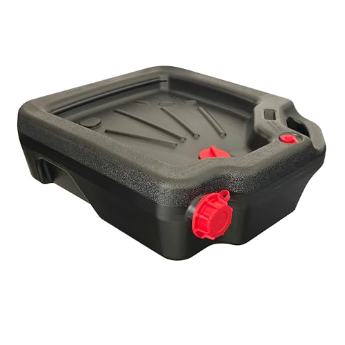 16-Quart Automotive Drain Pan Container for Oil Changes and Fluid Collection