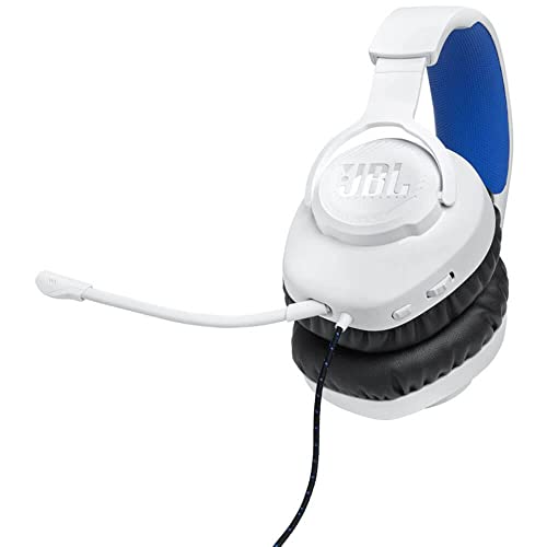 JBL Quantum 100P Console Gaming Headset for Playstation (White),White