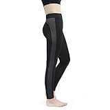 Thabit Women's Yoga Pants, Workout Leggings Moisture Wicking, High Waist Tummy Control Activewear
