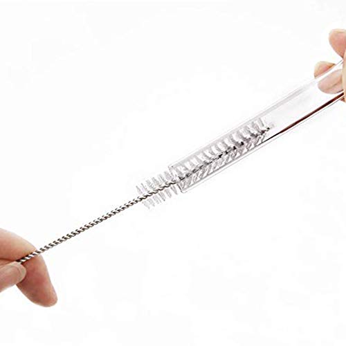 Huture 2PCS Aquarium Filter Brush Set Flexible Double Ended Bristles Hose Pipe Cleaner with Stainless Steel Long Tube Spiral Cleaning Brush Bristles Brushes for Fish Tank Home Kitchen Washing Tool - Thumbnail 6