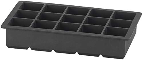 PEARL Jumbo Eiswürfel-Bereiter: 2er-Set Silikon-Eiswürfelformen für je 15 kleine Eiswürfel, je 3x3x3cm (XXXL… – Bild 5