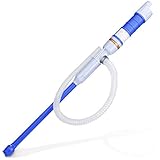 Adakiit Battery Powered Liquid Transfer Pump Multi-Purpose Siphon Pump Transfer Pump for Fuel Gas Oil Gasoline Water (Blue)