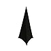 Pyle Universal Lighting Tripod Stand Scrim - Dj Light Speaker Stand Skirt Tripod Scrim Cover w/Hook and Loop Stretchable Lycra Spandex Material - Straps, Bag - For On Stage/Event Use