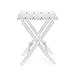Camco 51695 White Large Adirondack Portable Outdoor Folding Side Table, Perfect for The Beach, Camping, Picnics, Cookouts and More, Weatherproof and Rust Resistant