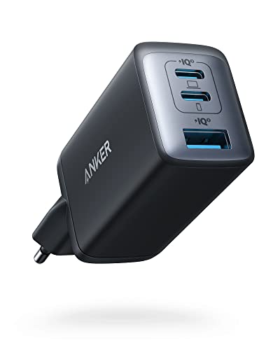 Nano 65W USB C Ladegerät, 3-Port PPS Schnellladegerät, iPad Ladegerät, Kompaktes Netzteil für MacBook Pro, iPad Pro, Galaxy S20, Dell XPS 13, Note 20, iPhone 17/16/15 Series,Pixels