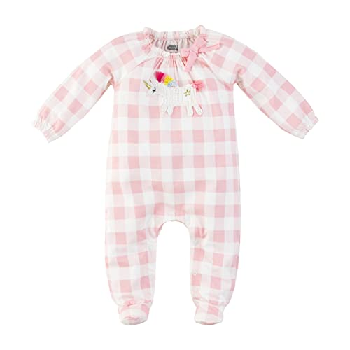 Mud Pie Baby Girl Crochet Sleeper, Unicorn, 9 Months