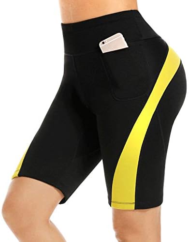 Women Neoprene Sauna Sweat Shorts Hot Slimming Body Shaper Short Pants with Pocket for Weight Loss
